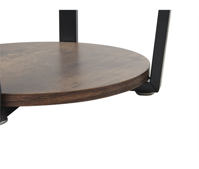 Beliani Mesa de centro ORICK 50x50 Marron