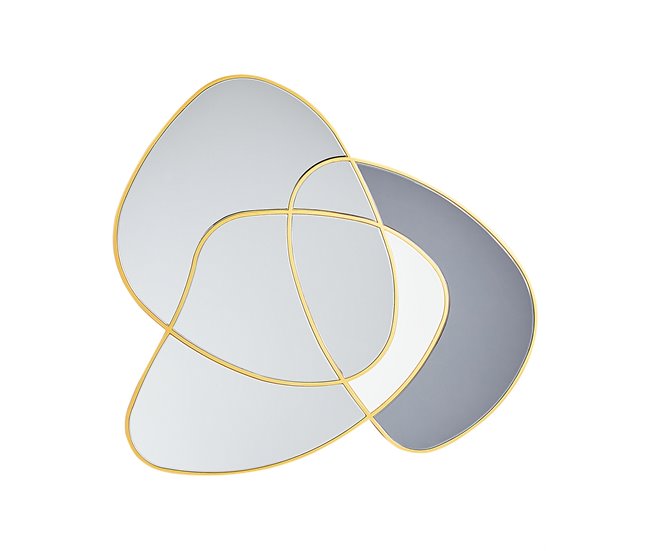 Beliani Espejo TAILLY 99x2 Dorado