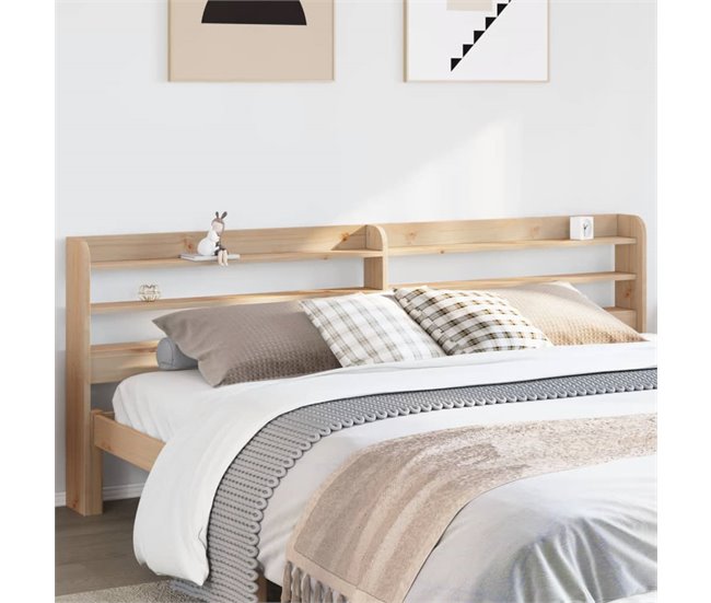 Cabecero de cama con estantes 190 Blanco