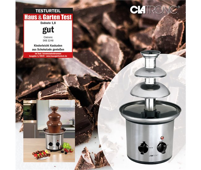 Fuente de chocolate Clatronic SKB 3248 Plateado