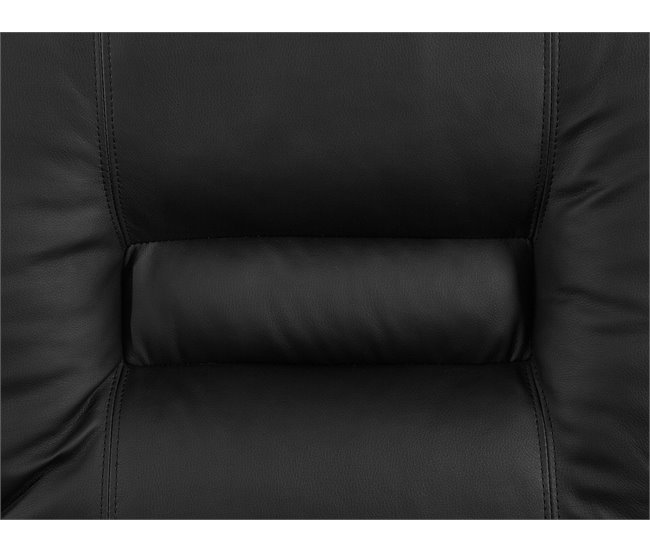 Beliani Sofá de 3 plazas Piel sintética BERGEN Marron