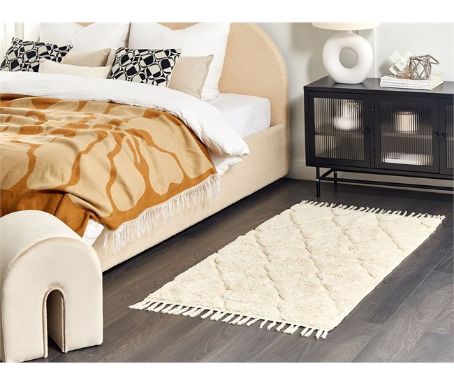 Beliani De pelo corto SILCHAR 80x150 Beige