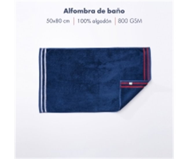 Alfombra de baño 100% Algodón 800GSM rizo teñido El Ganso Azul Marino