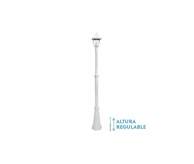Farola Para Jardin Aluminio Serie Spica Blanco