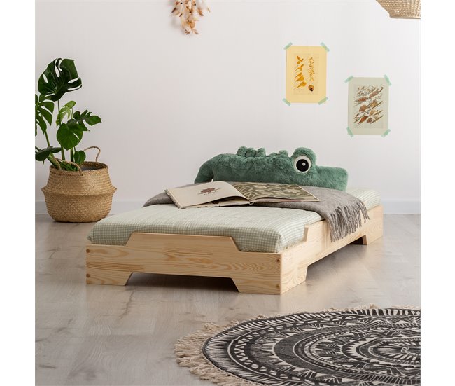Cama con somier Cyrielle Madera