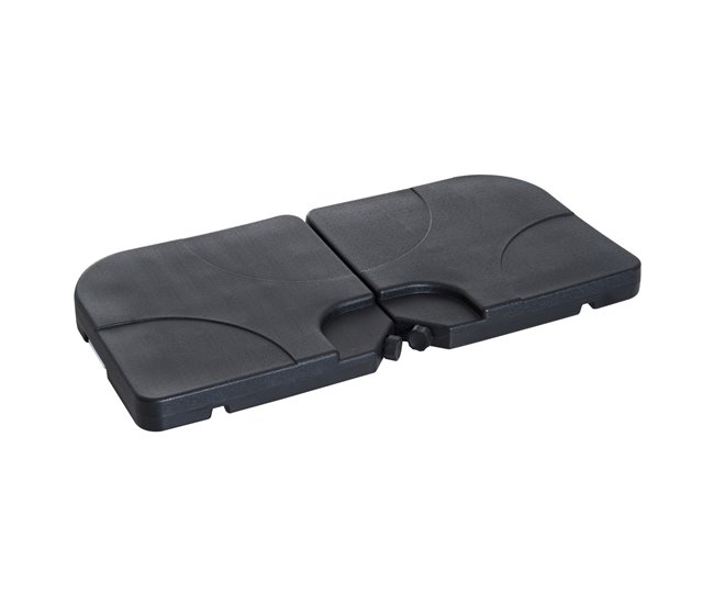 Base de Sombrilla HDPE Outsunny 50x50 Negro