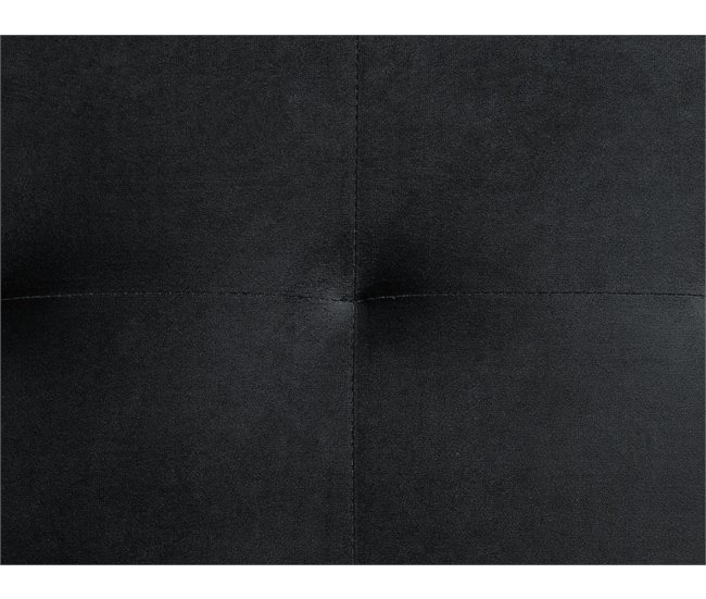 Beliani Sofá cama Terciopelo ABERDEEN Negro