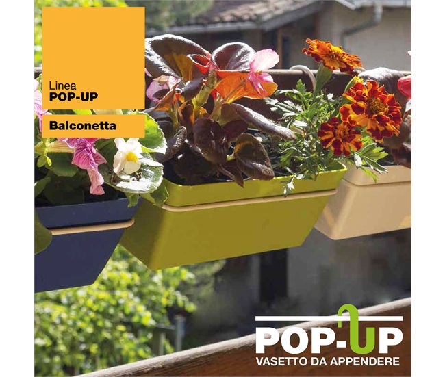 3 Jardineras L 22 Cm Con Ganchos Terracota