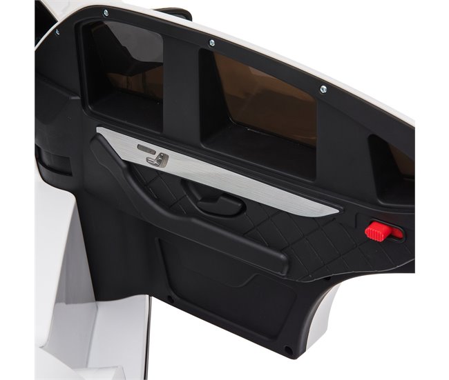 Coche Eléctrico PP, Acero HOMCOM Blanco