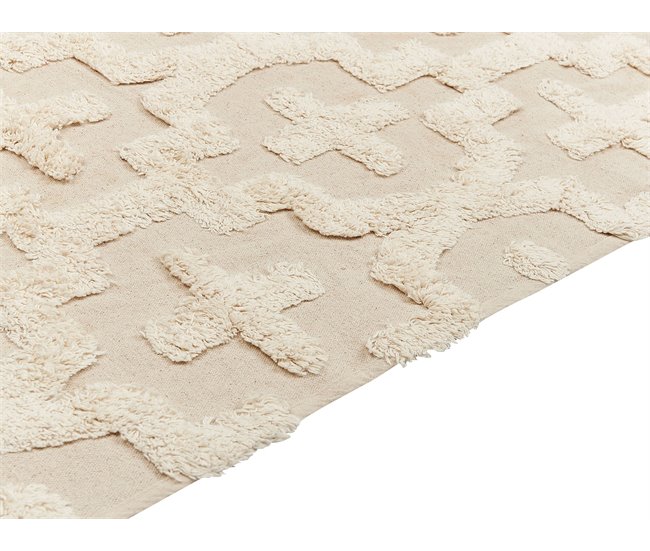 Beliani Alfombra de pelo corto ITANAGAR 80x150 Beige