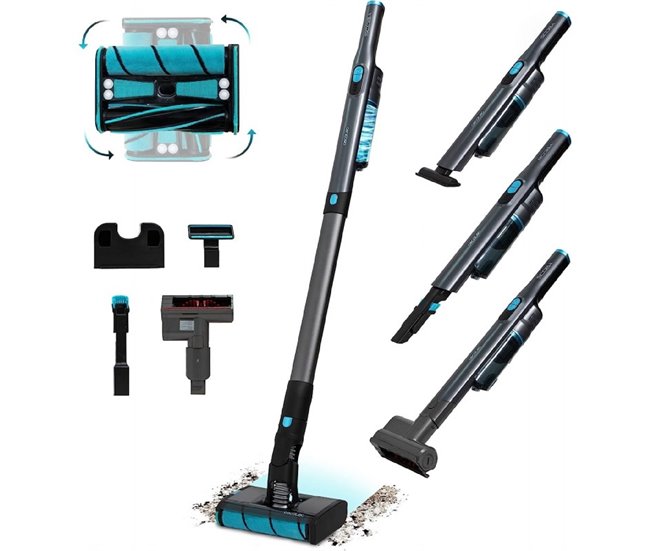 Aspirador vertical Scoba 2100 Twice Max Cecotec Gris