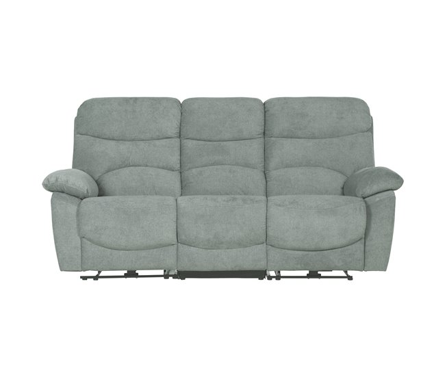 Sofá 3 plazas 2 asientos relax eléctricos ESPRIT Verde