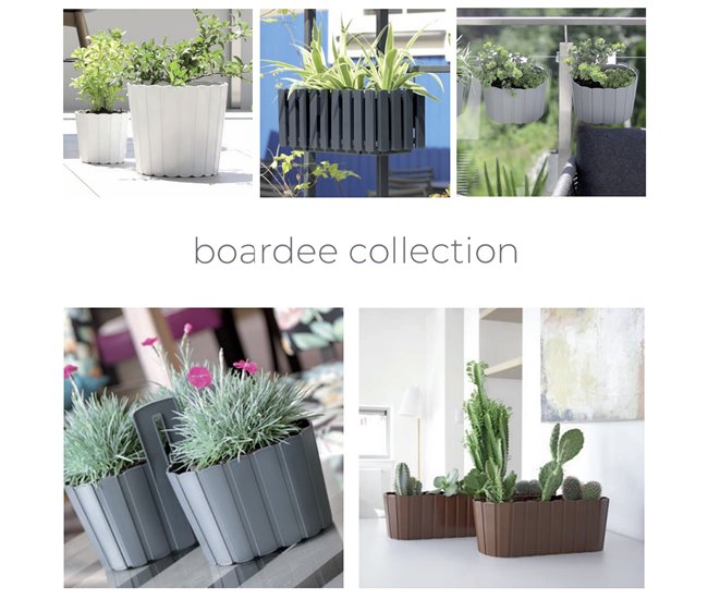 Jardinera para balcón BOARDEE BASIC 7,9L Blanco