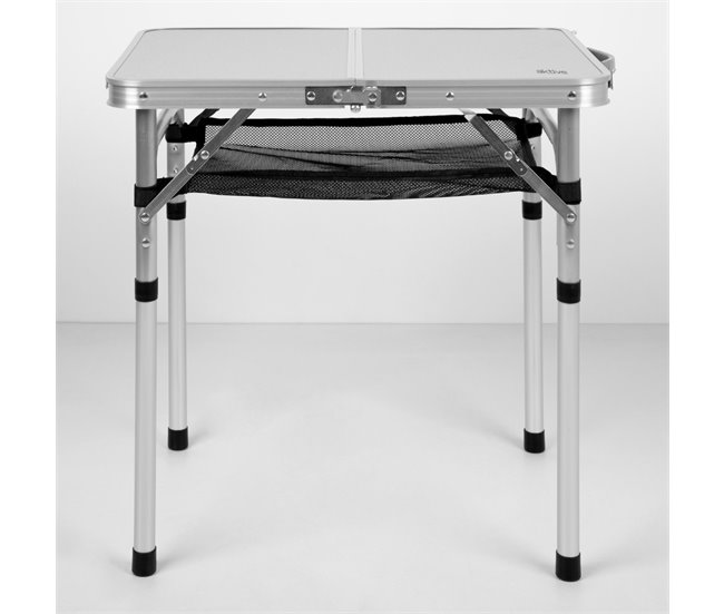 Aktive Mesa plegable camping maletín antideslizante c/red auxiliar Beige