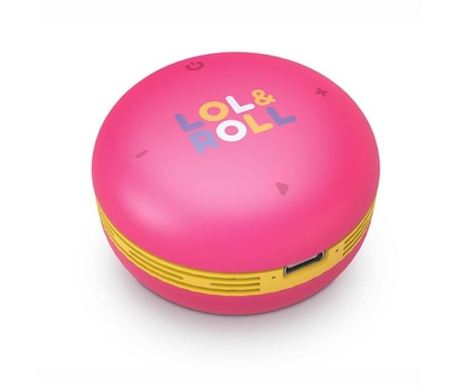Altavoz Bluetooth Portátil Lol&Roll Pop Rosa