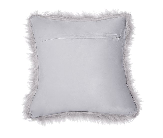 Beliani Cojín decorativo LUBHA 45x45 Gris Claro