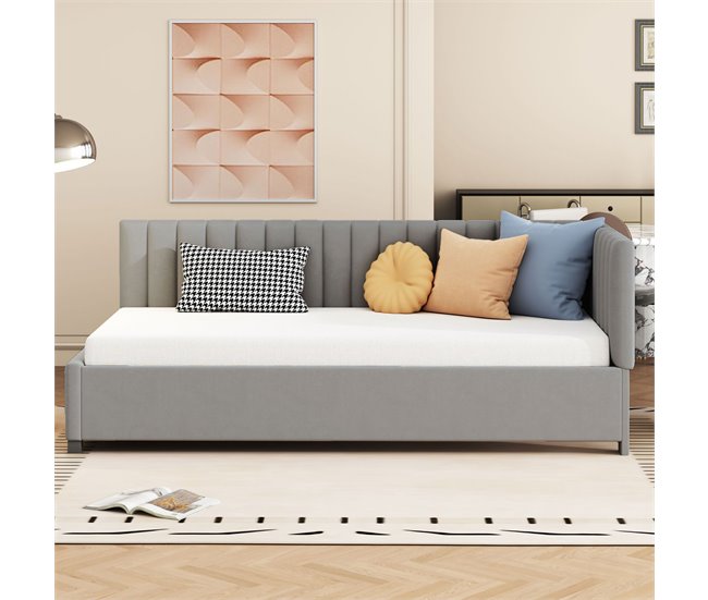 Camas individuales 97x197 Gris