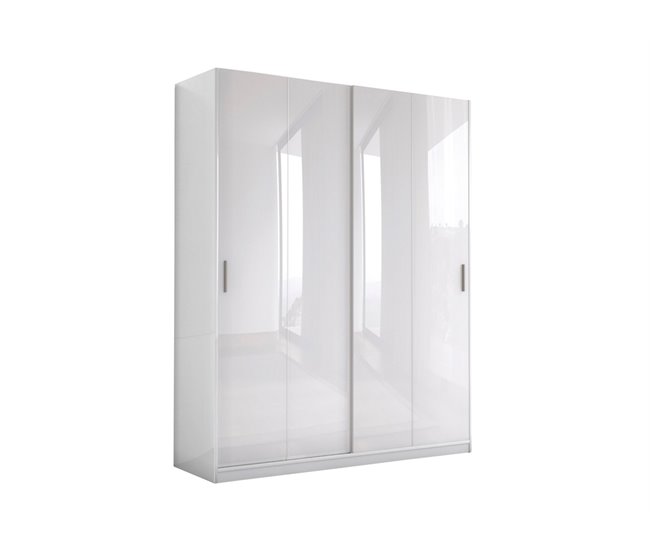 Armario ATENZA puertas correderas 200x238cm blanco Blanco