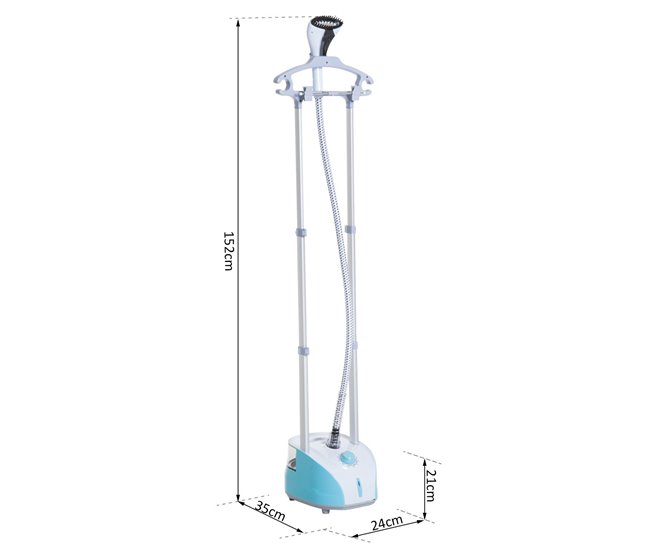 Plancha de Vapor ABS, PP HOMCOM Azul