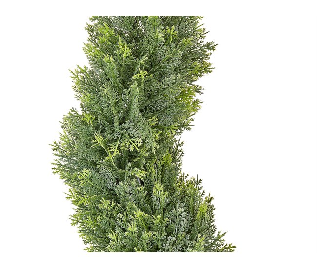 Beliani Planta artificial CYPRESS SPIRAL TREE Verde