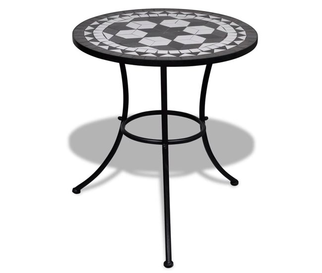 Conjunto de jardín Salento  sillas + mesa Blanco