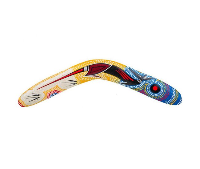 Boomerang de madera Multicolor