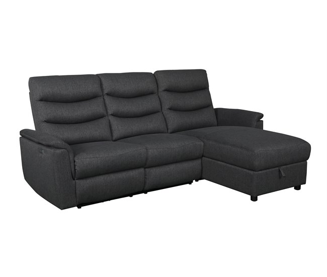Chaise loungue relax FAMILY eléctrico Antracita