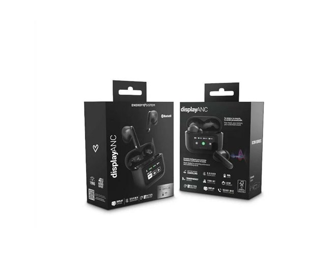Auriculares in Ear Bluetooth Display ANC Graphite TW Multicolor