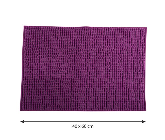 Alfombra De Baño MSV "Chenille" 60x40 Chocolate
