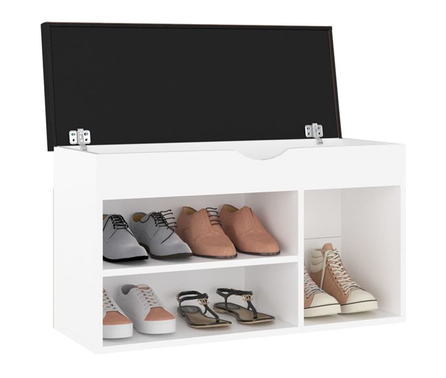 Banco De Zapatos 80 Blanco