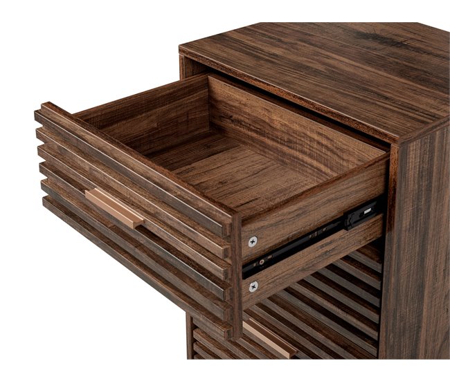 Beliani Cómoda KEITH Madera Oscura