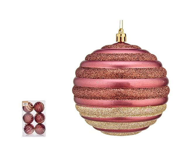 Set de Bolas de Navidad Rosa