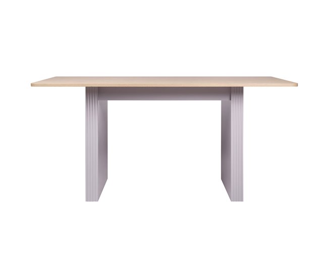 Mesa de comedor fija color roble SELENA Roble