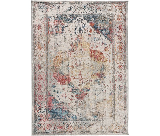 Alfombra de estilo étnico vintage BALAKI - ATTICGO 160x230 Multicolor