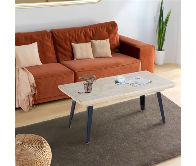 Mesa de centro elevable Berg 120x60 Negro