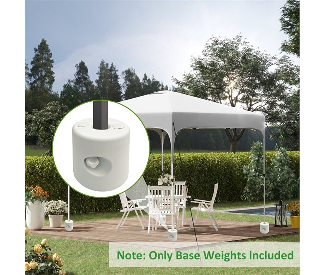Base de Sombrilla HDPE Blanco