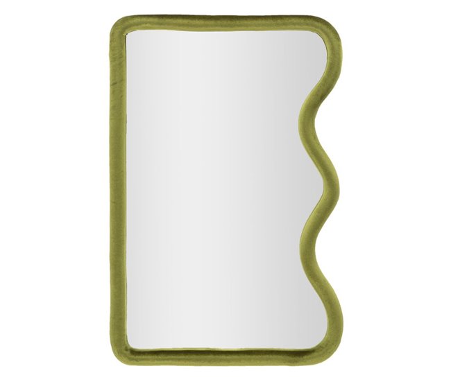 Espejo con Marco Olas 5 Verde