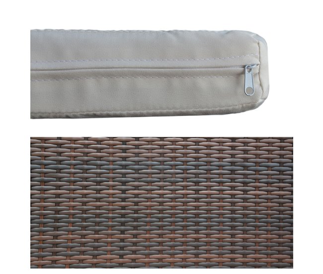 Conjunto de muebles de jardín CORFOU Marron