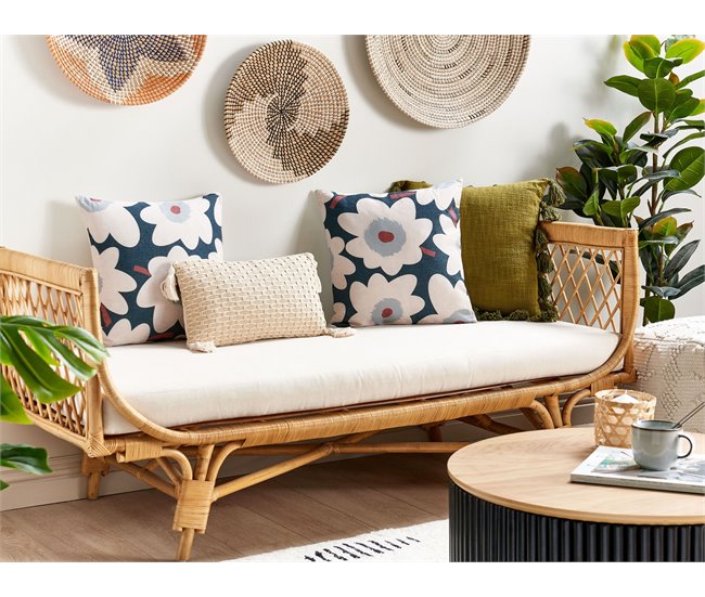 Beliani Cojín decorativo SESBANIA Multicolor