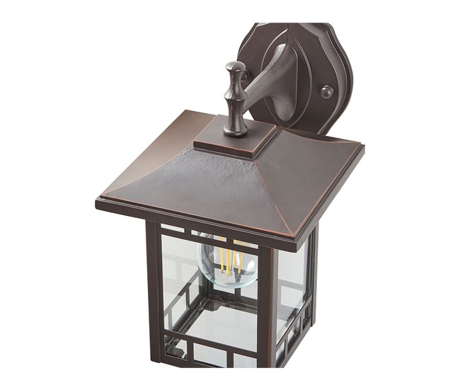 Beliani Lámpara de pared para exteriores HERIOT Negro