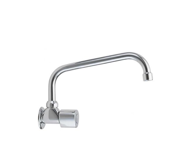 Grifo de Fregadero de Cocina Mural de 1 Agua Serie ECO Cromo