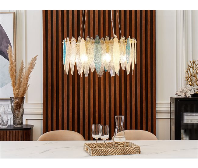 Beliani Lámpara araña MALACCA Multicolor