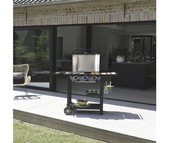 Barbacoa de gas FLAVO Negro