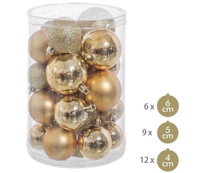 Bolas de Navidad Dorado