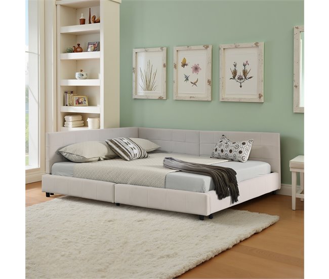 Camas de matrimonio 216x153 Beige