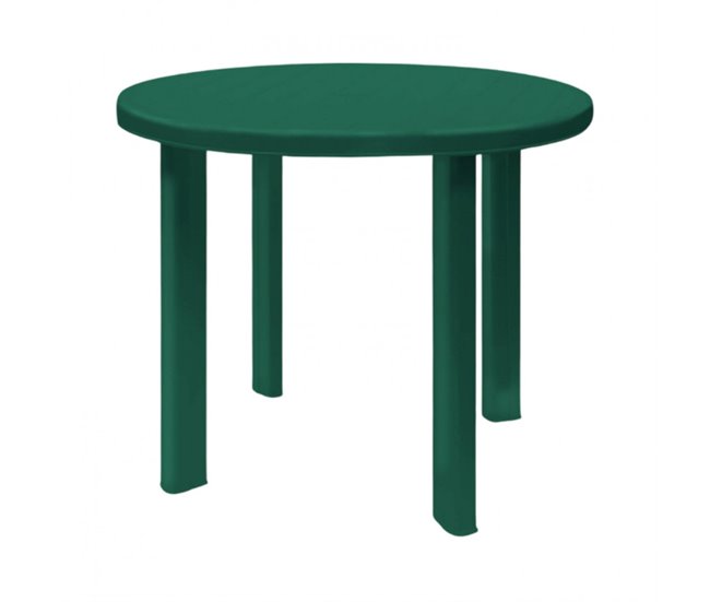 Mesa de Resina Redonda Zentro Thinia Home 89x89 Verde