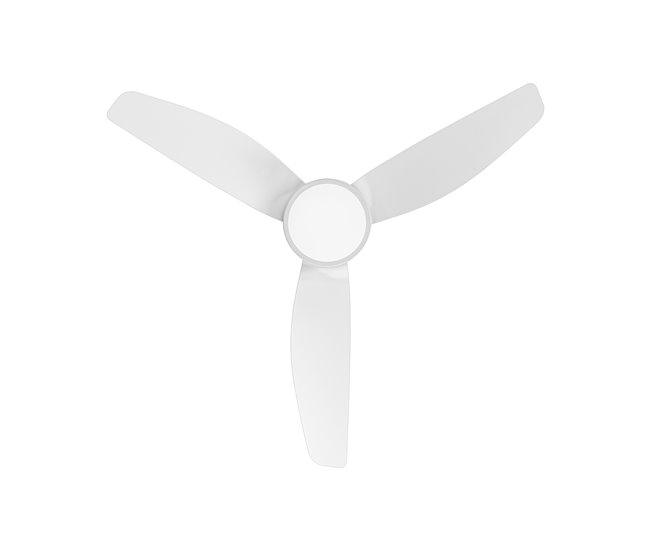 HELIX Ventilador techo wifi YOEVU, LED regulable, 6 velocidades Blanco