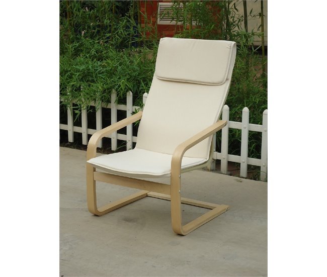 Sillón de tela PAZ Beige