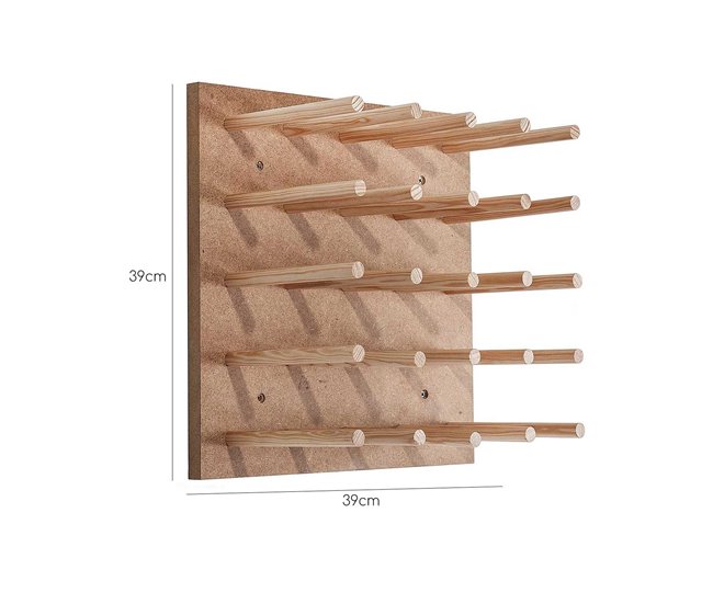 Botellero para pared Natural