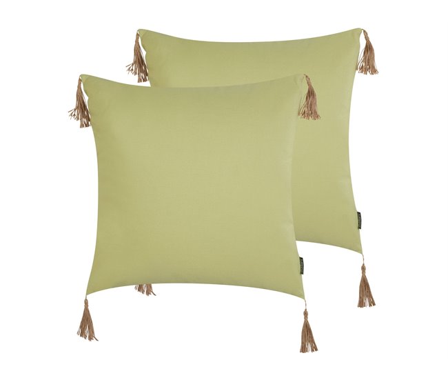 Beliani Cojín decorativo CHMISTAR Verde
